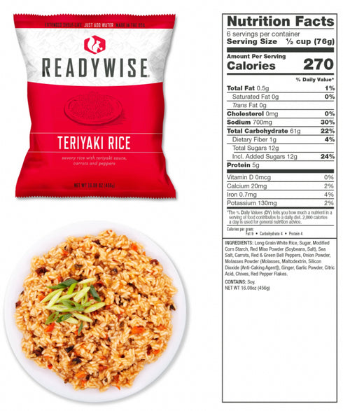 Readywise 84 Serving Gluten Free Grab and Go Bucket